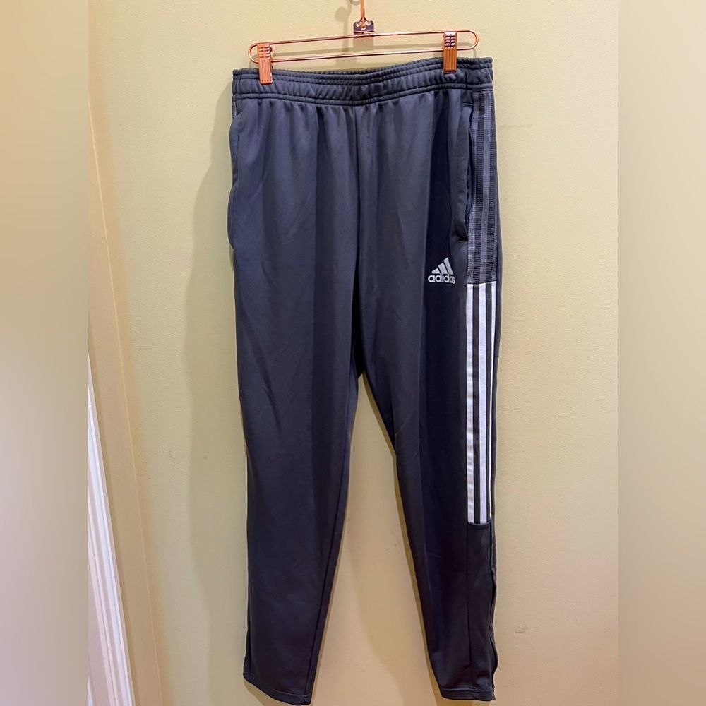 Adidas size medium grey track pants